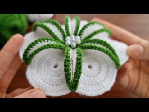 Super Easy Crochet Knitting Motif - Bu Motif Çok Güzel Oldu Tığ İşi Örgü Motif Yapımı