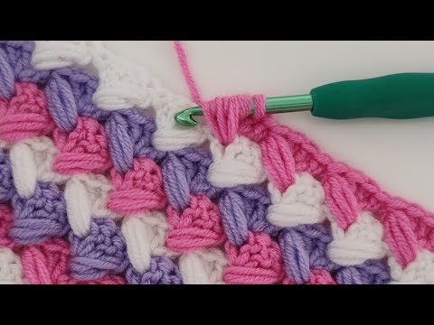 Easy &amp; free crochet baby blanket puff spike pattern for beginners 2022 - Blanket Knitting Pattern