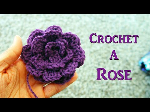Crochet a Rose! Easy and Fast Tutorial