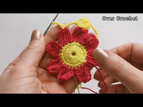 crochet daisy granny square. how to crochet granny square