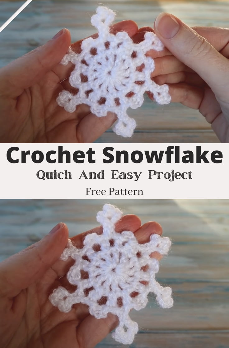 10 Minute Crochet Snowflake