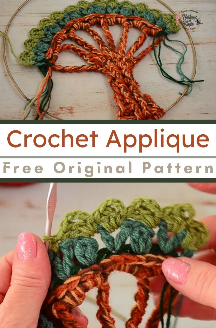 Crochet Decor Tree Applique