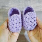 Crochet Floral Baby Booties pattern