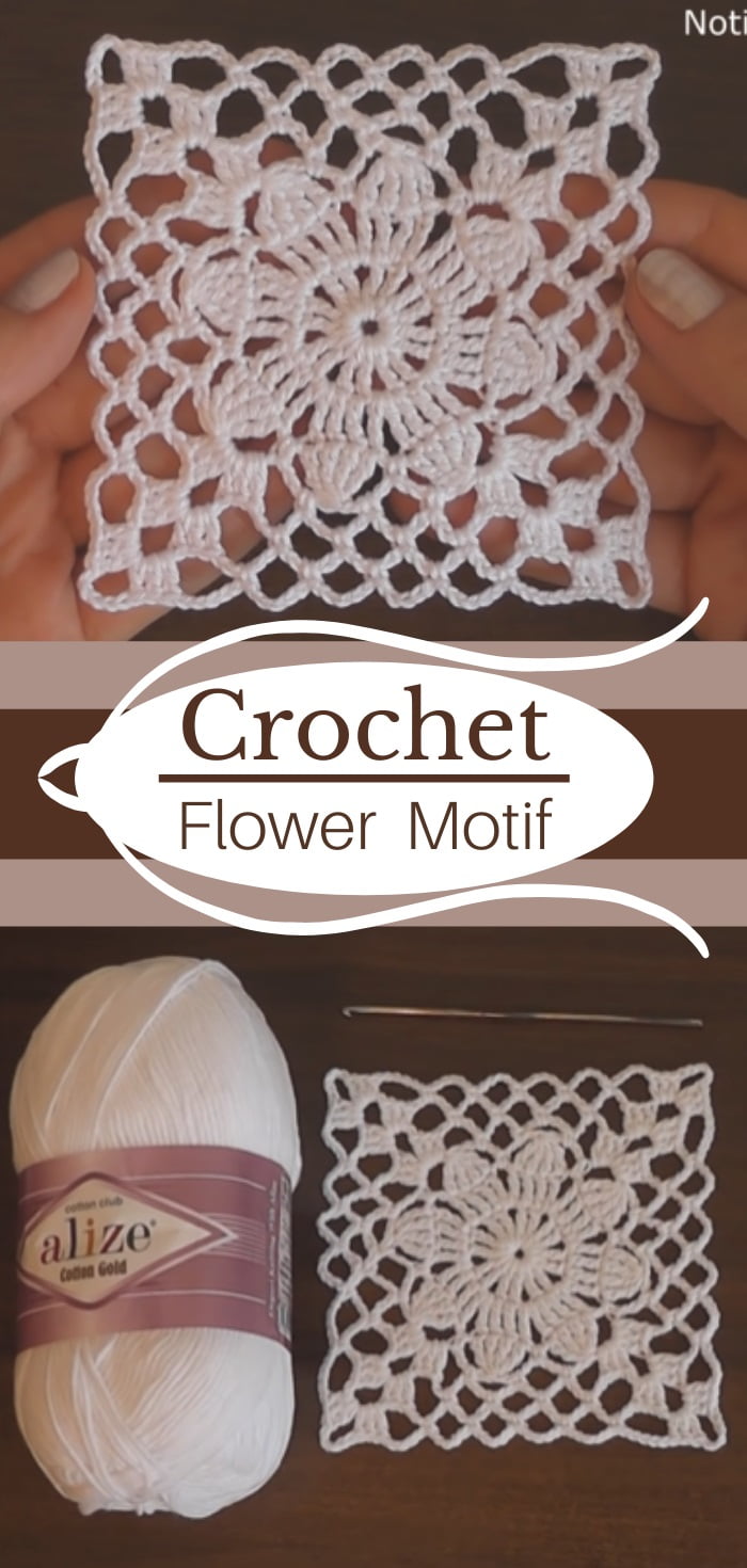 Easy Crochet Motif Flower