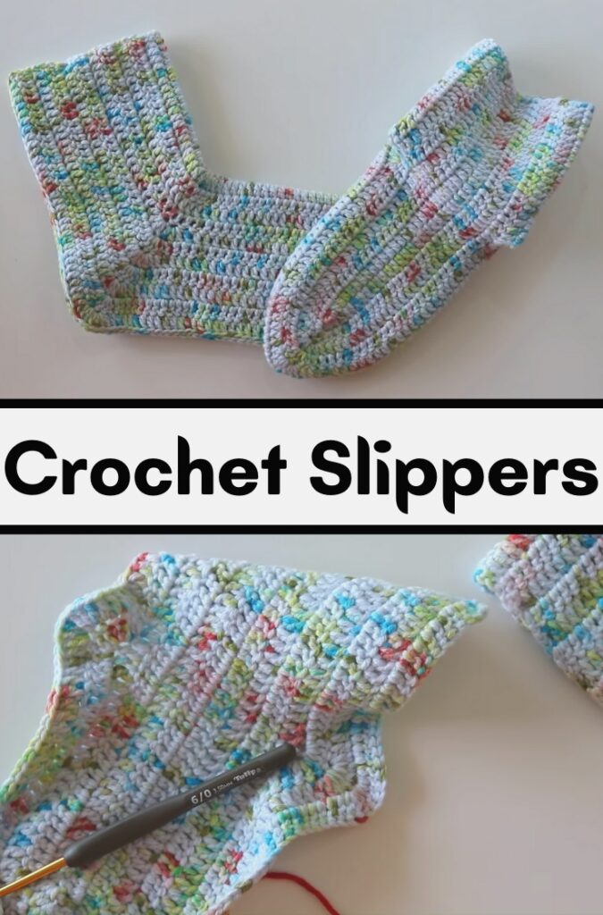 Crochet Simple Slipper Socks