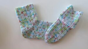 Crochet Simple Slipper Socks pattern