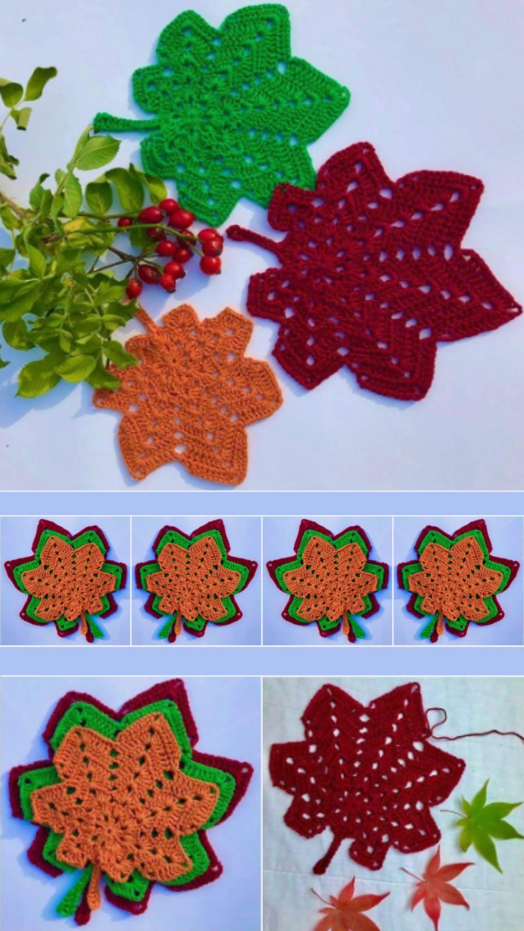 Crochet Autumn Leaves Pattern