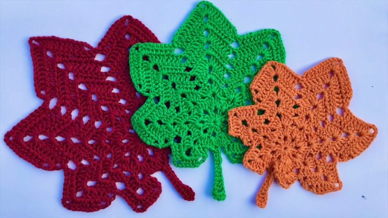 Crochet Autumn Leaves Pattern free