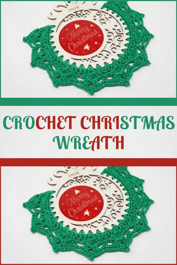Crochet Christmas Wreath Ornament 