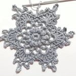 How To Crochet Snowflake Ornament Motif pattern