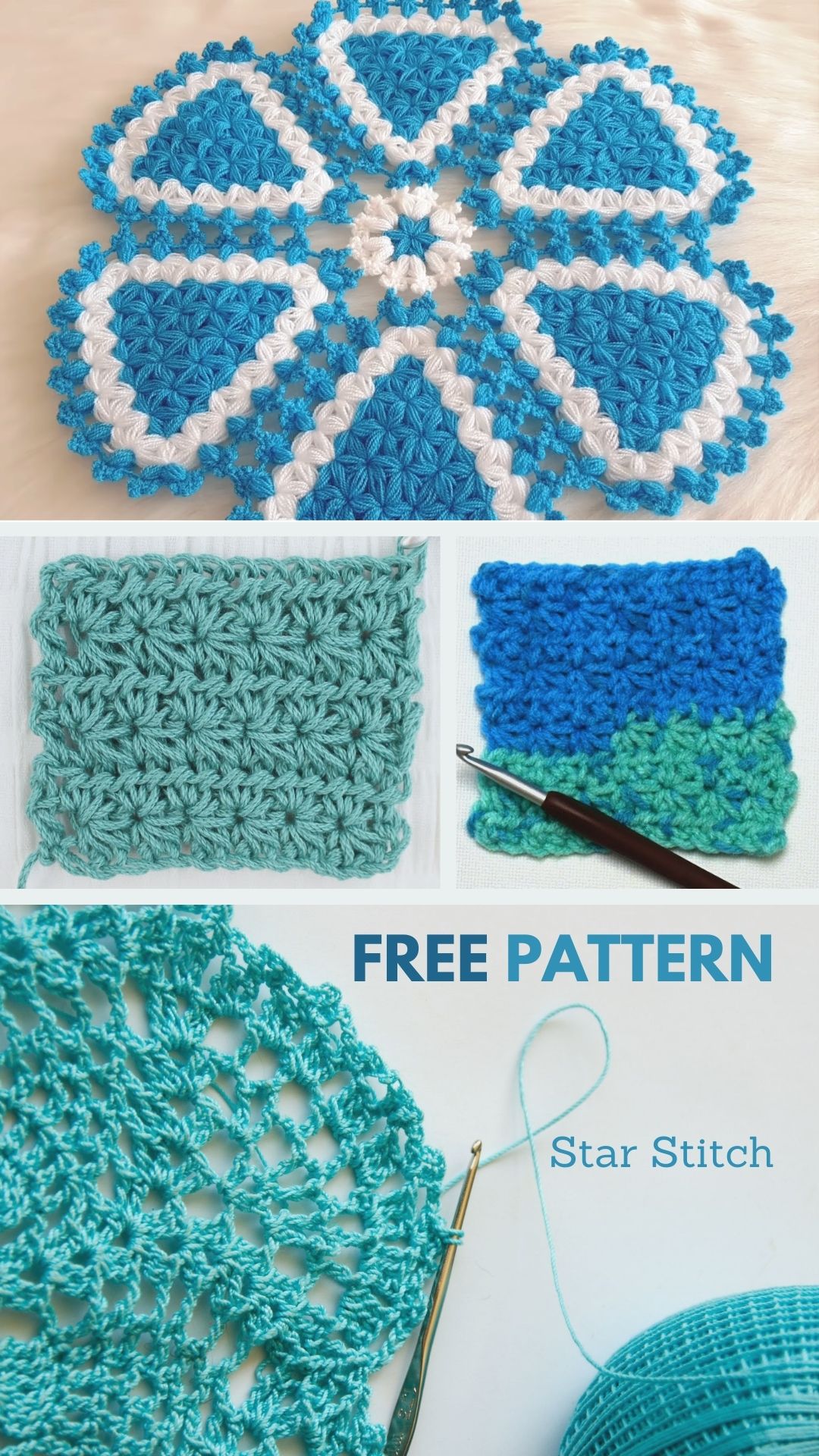 Crochet Star Stitch For Baby Cardigan