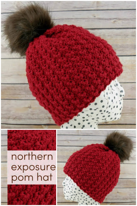 Easy Crochet Pom Hat Pattern