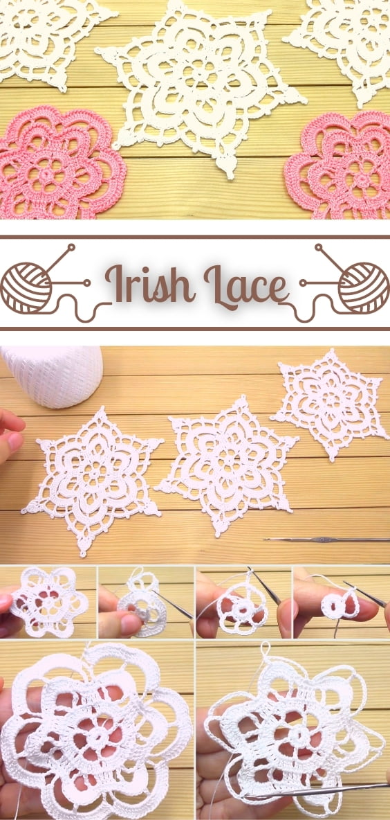 Crochet This Irish Lace Motif For Free