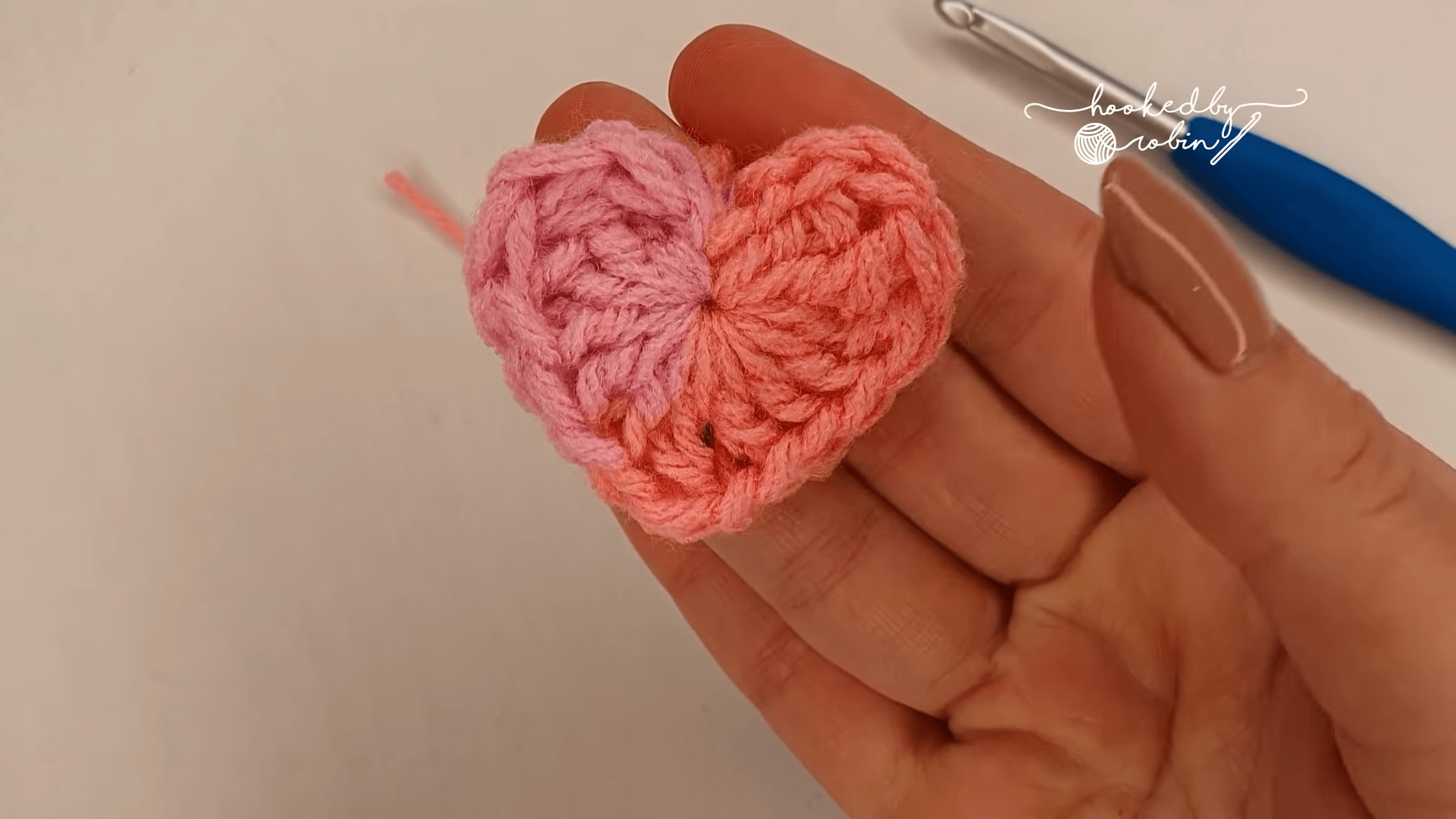 2 Minute Tiny Crochet Hearts