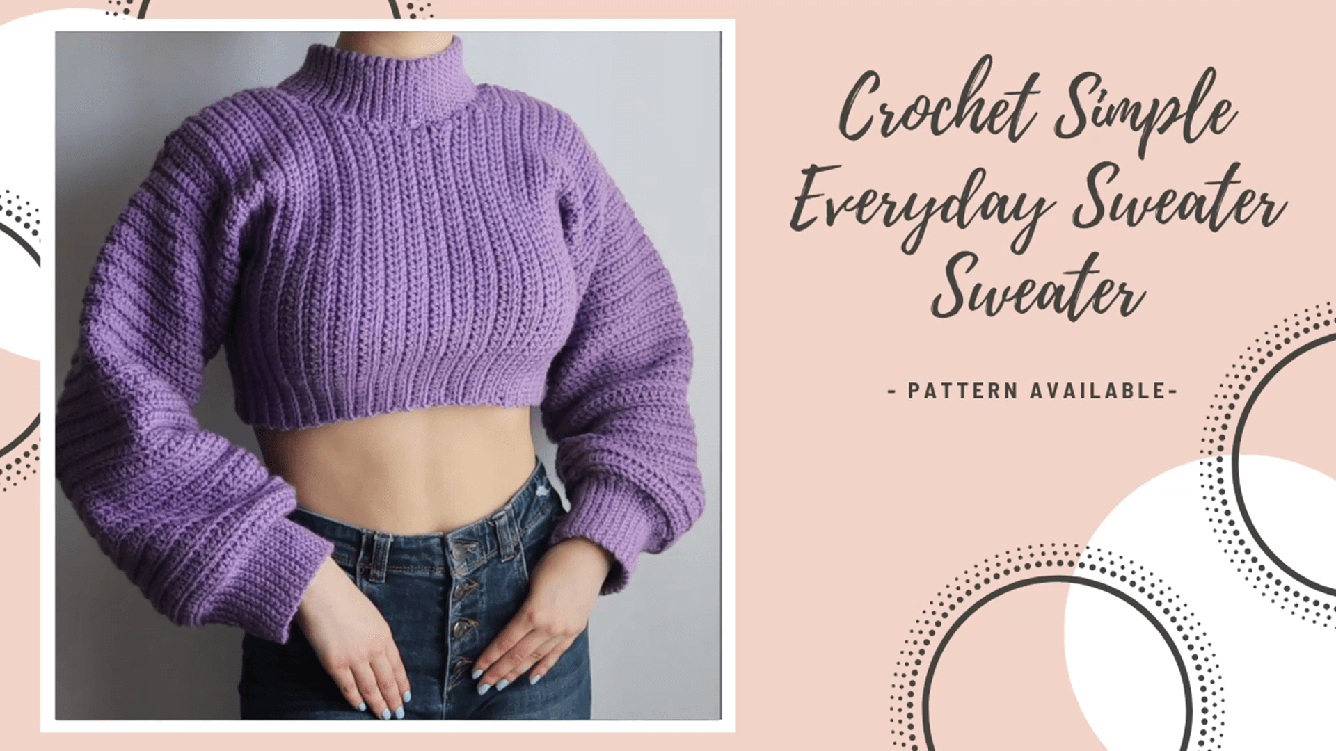 Easy Crochet Sweater Free Pattern Crocheted World