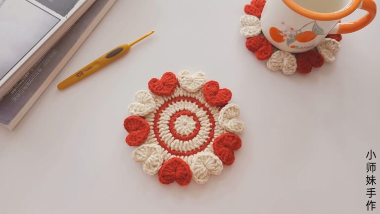 🐻 Crochet Bear Coaster Tutorial 🐻 - Beginner Friendly 