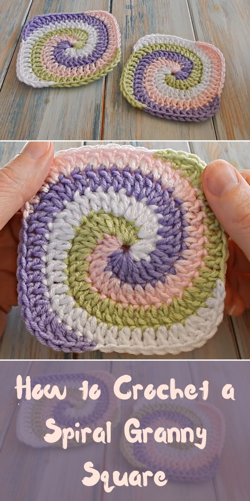 Spiral Granny Square Crochet