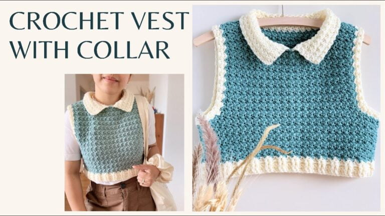 crochet sweater vest