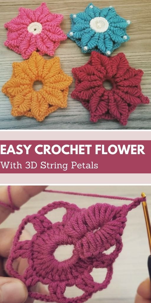 Crochet Flower For Home Decoration