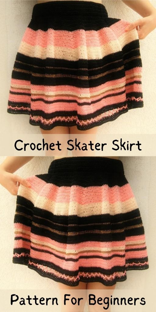 Crochet skirt measurement hotsell