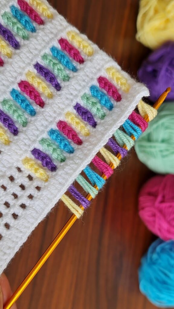 Super Easy Crochet Multi-Color Blanket