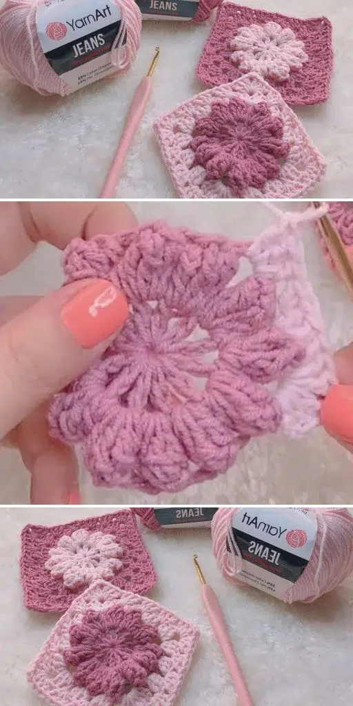 How To Crochet A Daisy Granny Square (Step By Step Tutorial)