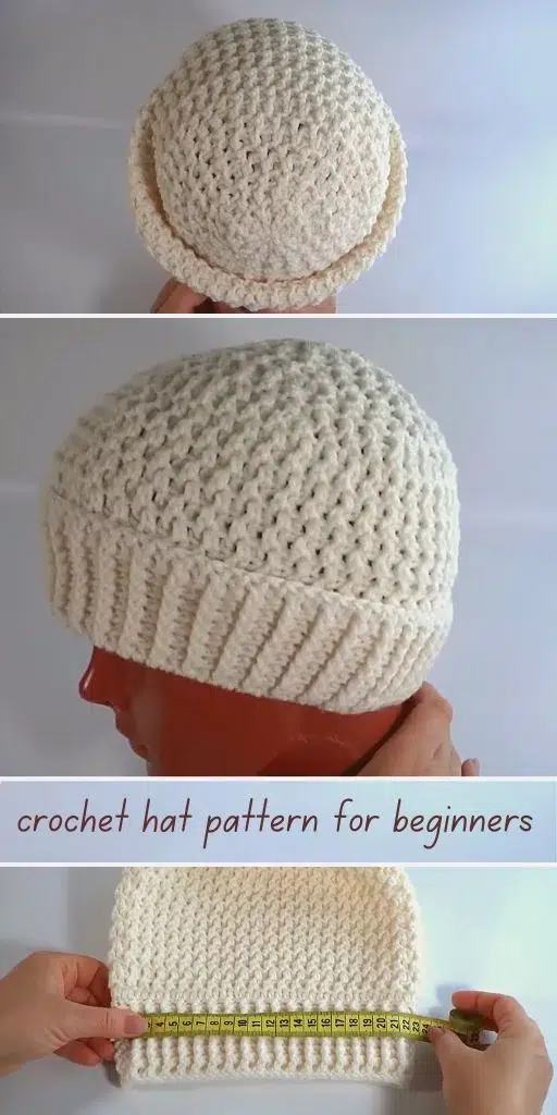 crochet hat pattern for beginners can be done by beginners. You will use simple crochet techniques in this project.