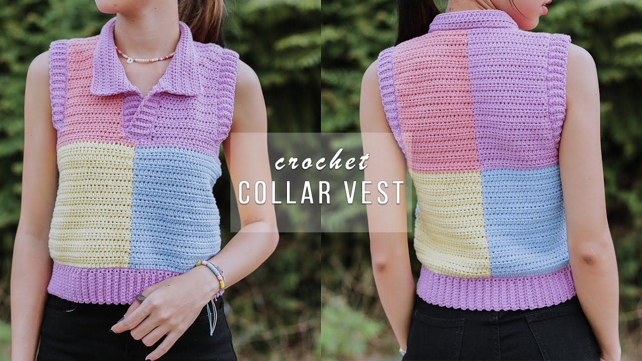 Easy Crochet Vest Free Pattern Crocheted World