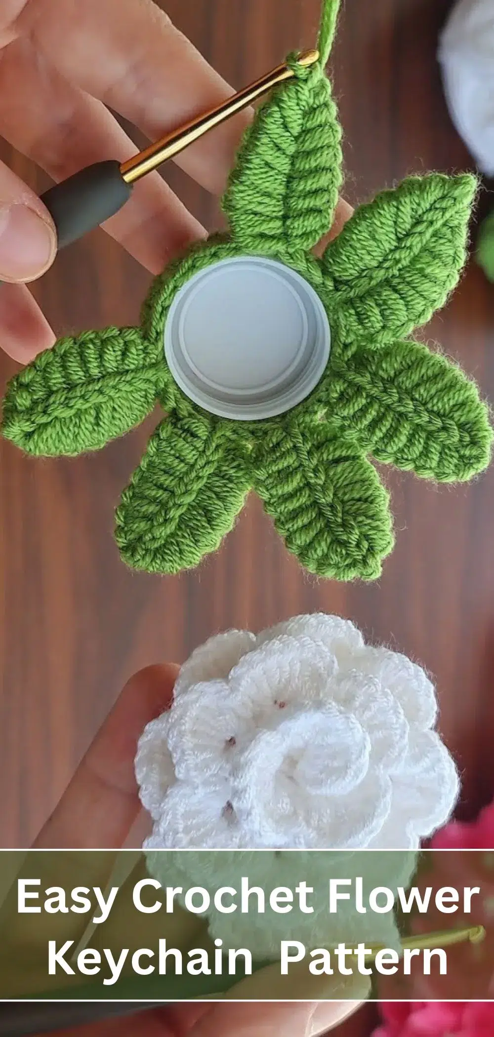 Such A Wonderful Easy Crochet Flower Keychain Pattern can be done by beginners. You will use simple crochet techniques in this project.