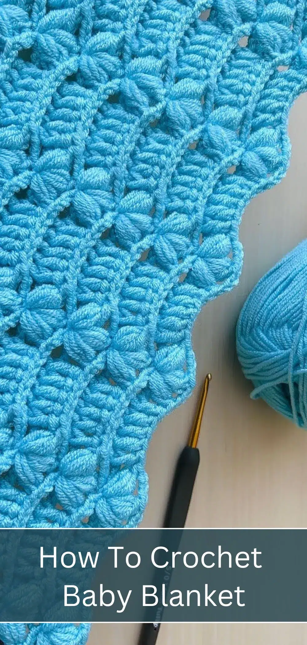Such A Wonderful crochet baby blanket can be done by beginners. You will use simple crochet techniques in this project.