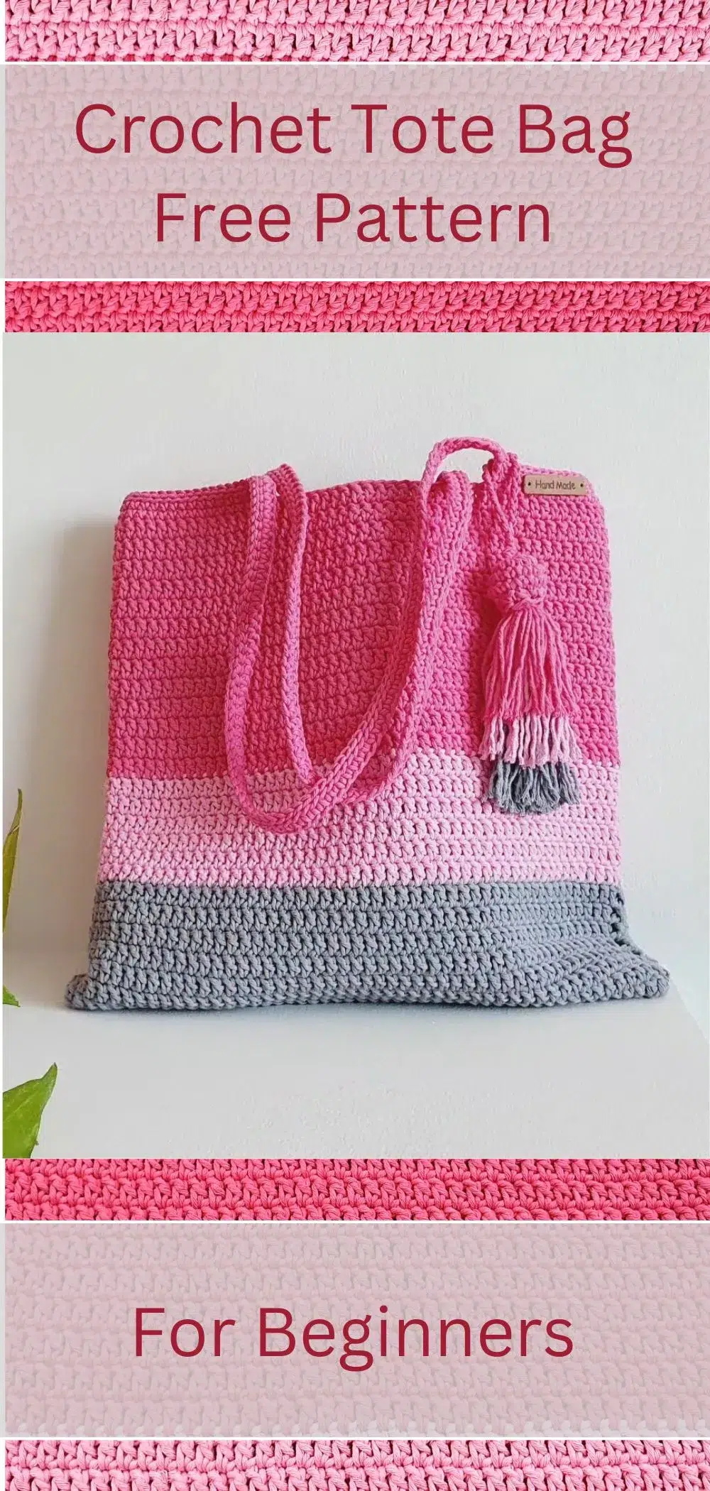 Crochet Tote Bag is wonderful crochet idea For Beginners. You will need the simplest crochet technique to follow the instructions and make this wonderful creation. 