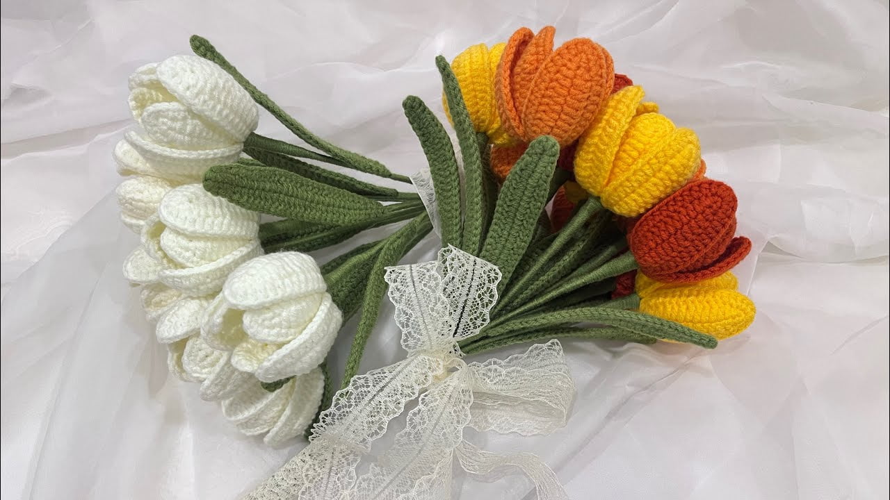 Crochet Tulips, Crochet Flowers