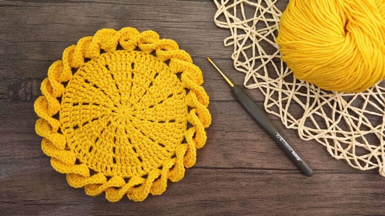Cutest Easy Crochet Flower Coaster Pattern - Create adorable flower-shaped coasters with this easy-to-follow crochet pattern