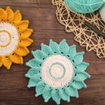 Free Pattern: Cutest Easy Crochet Coaster - Create adorable coasters with this free crochet pattern