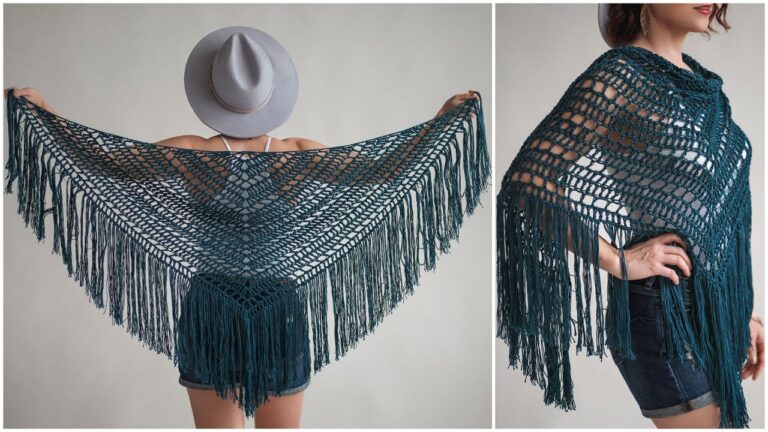 Boho Shawl: Free Beginner Crochet Pattern - Dive into the world of crochet with this stylish and versatile shawl pattern