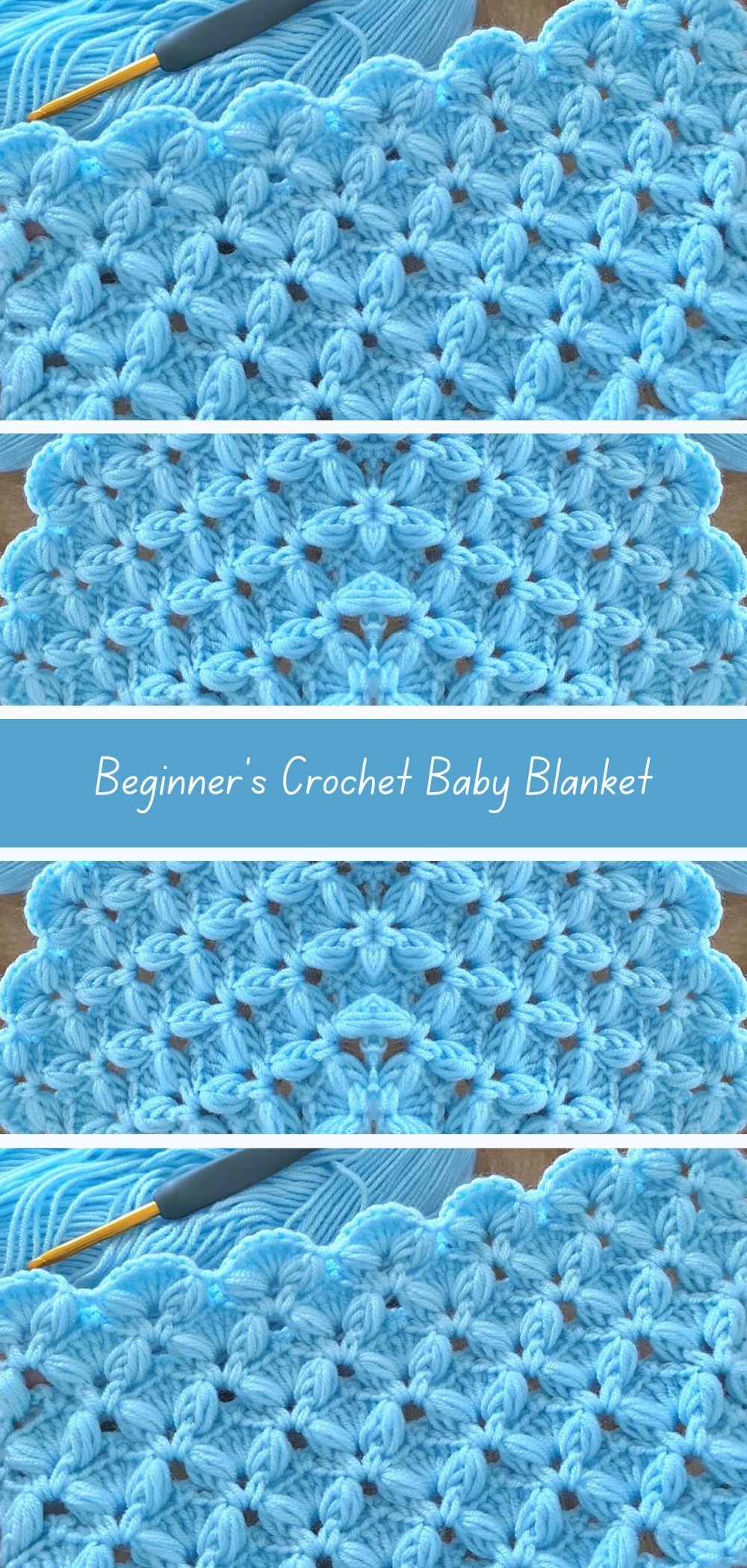 Simple Crochet Baby Blanket Tutorial - Easy-to-follow guide for crocheting a cozy and charming baby blanket