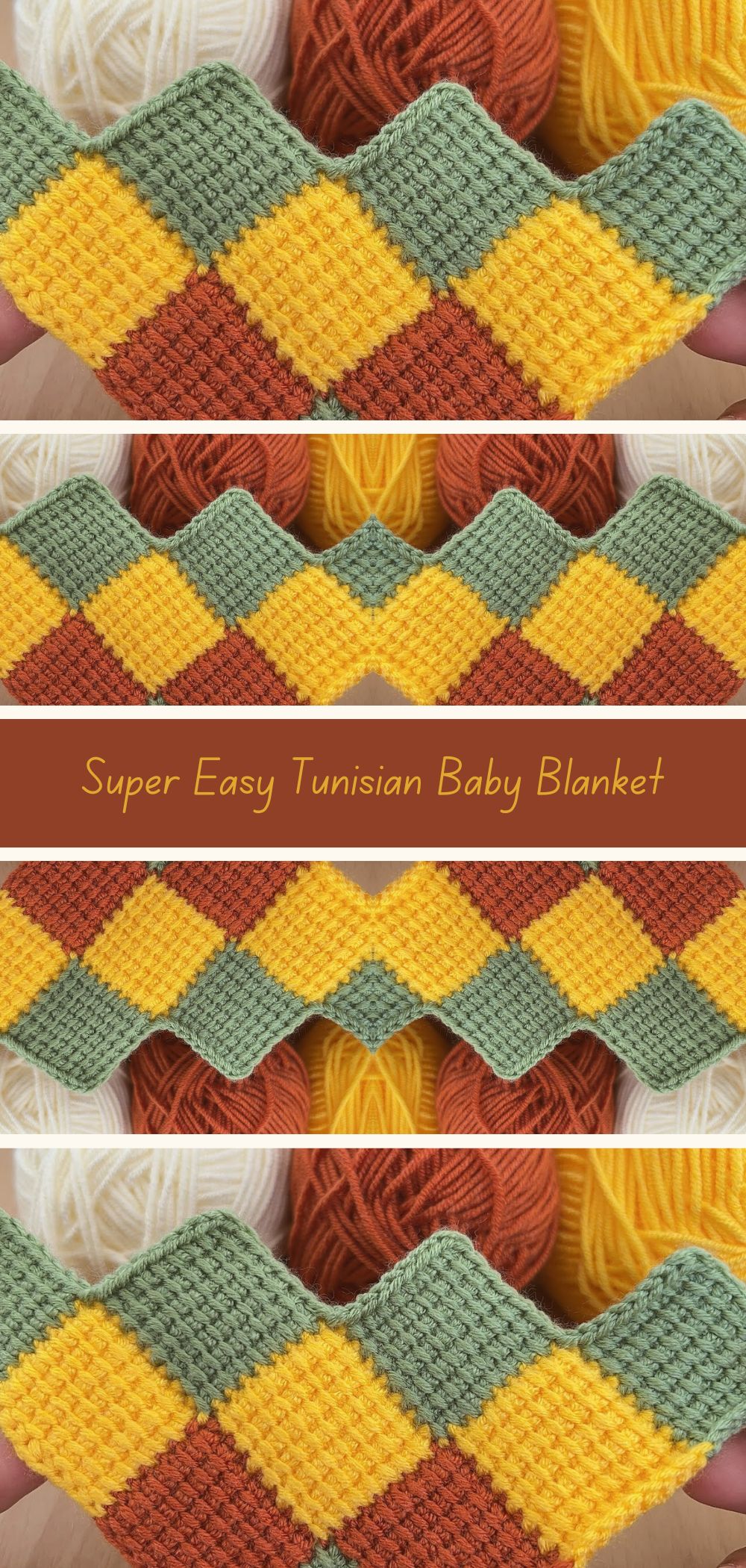 Simple Tunisian Baby Blanket Pattern - Create a soft and cozy blanket for your little one with this beginner-friendly Tunisian crochet pattern