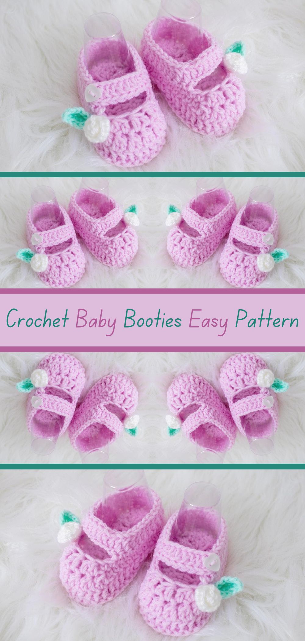 Easy Crochet Baby Booties Pattern - Craft cute and cozy baby booties with this easy-to-follow crochet pattern