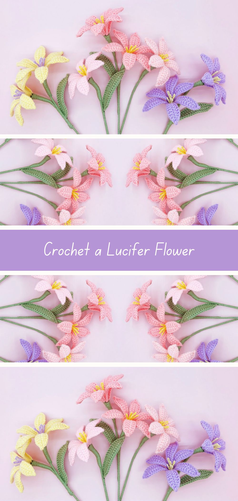 Lucifer Flower Crochet Tutorial - Step-by-step guide to crafting a beautiful crochet flower