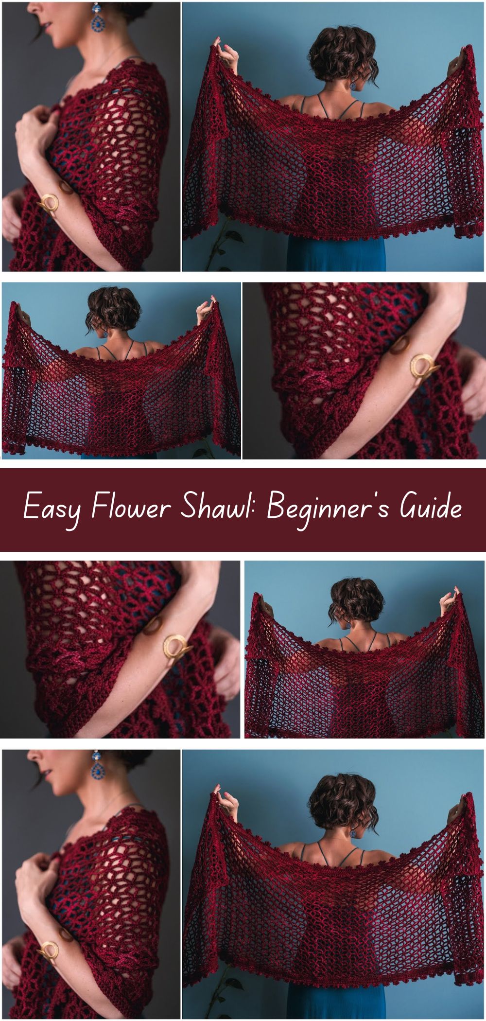 Quick Crochet Flower Shawl Tutorial - Learn to crochet a charming flower shawl quickly with this easy-to-follow guide