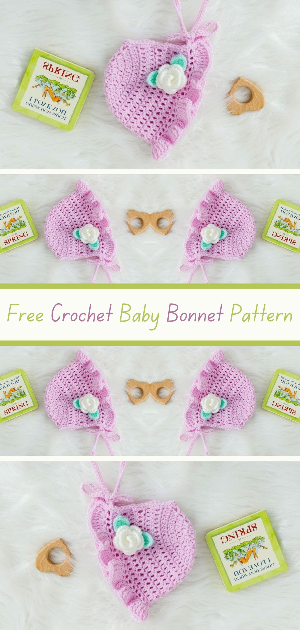 Free Crochet Baby Bonnet Pattern - Craft a sweet and charming baby bonnet with this free crochet pattern