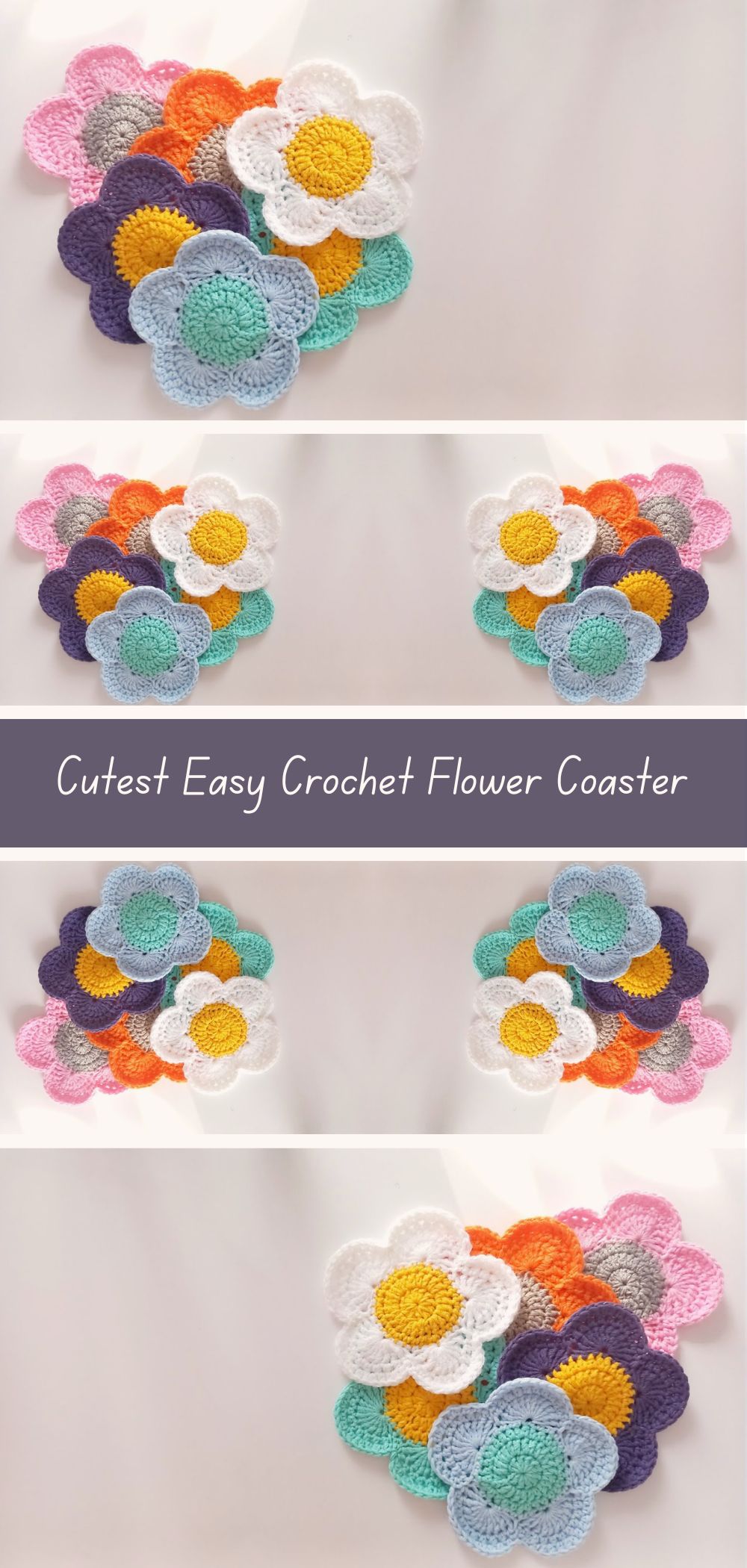 Free Pattern: Sweet Crochet Coaster Design - Create elegant coasters with this free crochet pattern