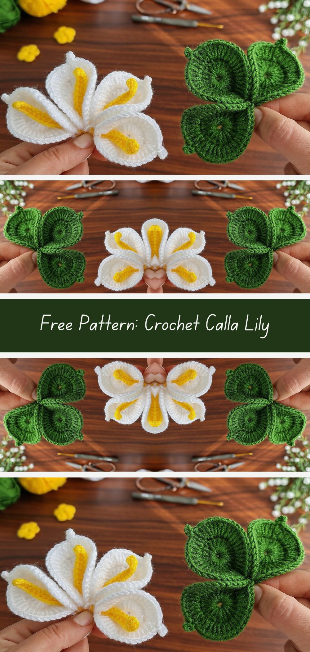 Free Pattern: Crochet Calla Lily - Create stunning crochet calla lilies with this free pattern