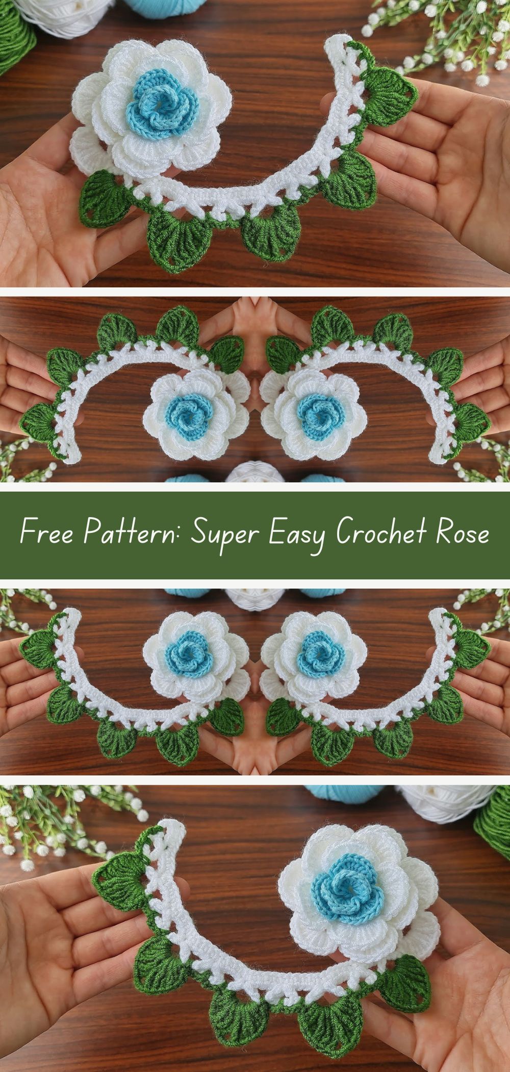 Free Pattern: Super Easy Crochet Rose - Create lovely crochet roses with this simple and free pattern