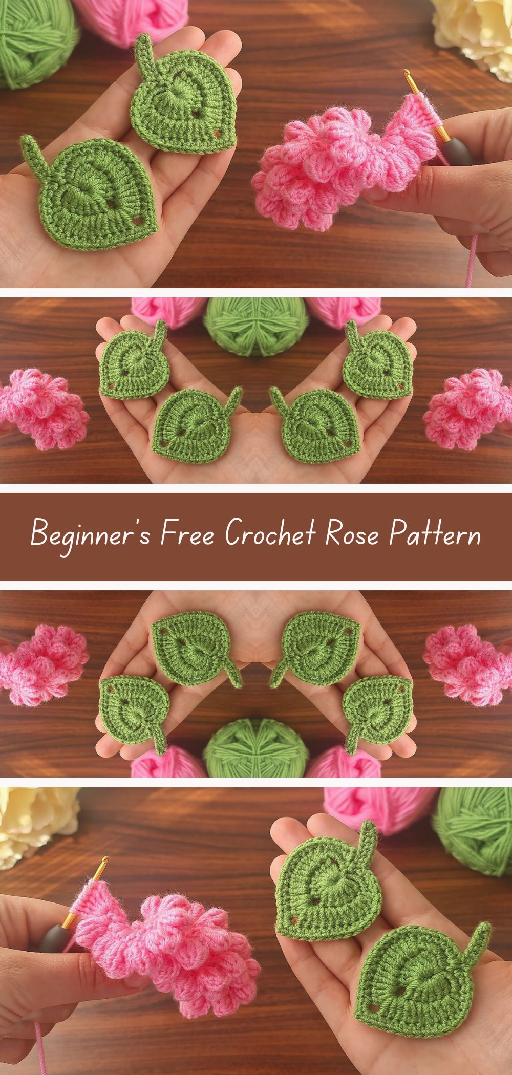 Step-by-Step Crochet Rose: Free Pattern - Learn to crochet a beautiful rose with this step-by-step free pattern