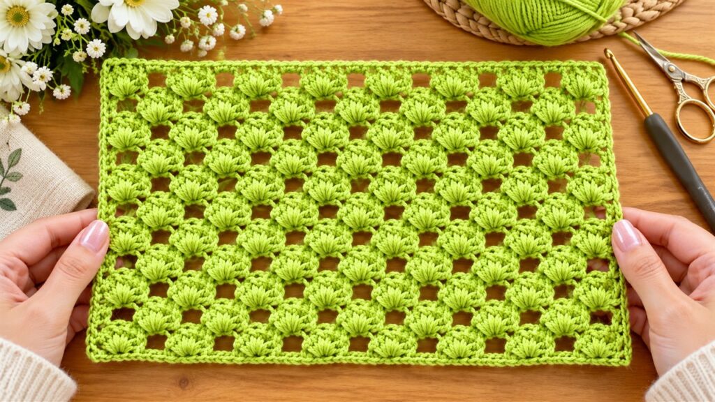 Easy Crochet Shell Lattice Stitch: Step-by-Step Video Tutorial